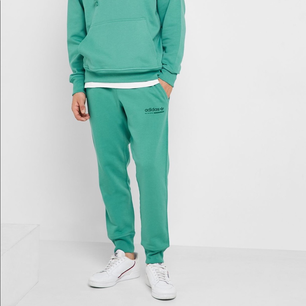 EUC Adidas Kaval Sweat Pants Joggers GREEN Size XL